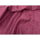 100% Pure Wool Yorkshire Tweed Fabric Sold By The Metre Pink Herringbone AB1